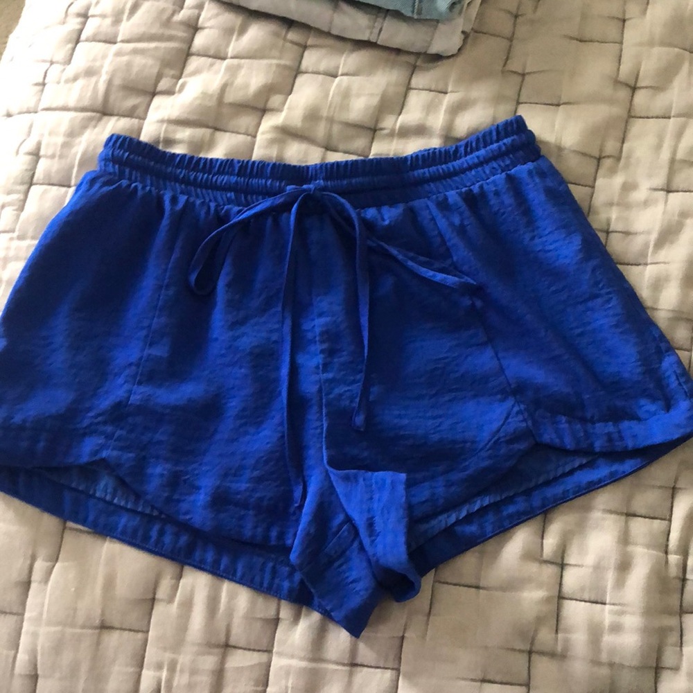 Forever 21 Blue silky shorts (small)